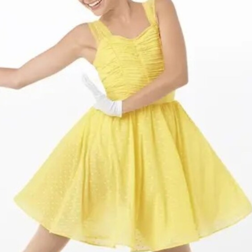 Weissman 10131 XL Adult Yellow Dance Costume